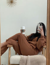 Load image into Gallery viewer, Get Cozy Jogger Set - Camel
